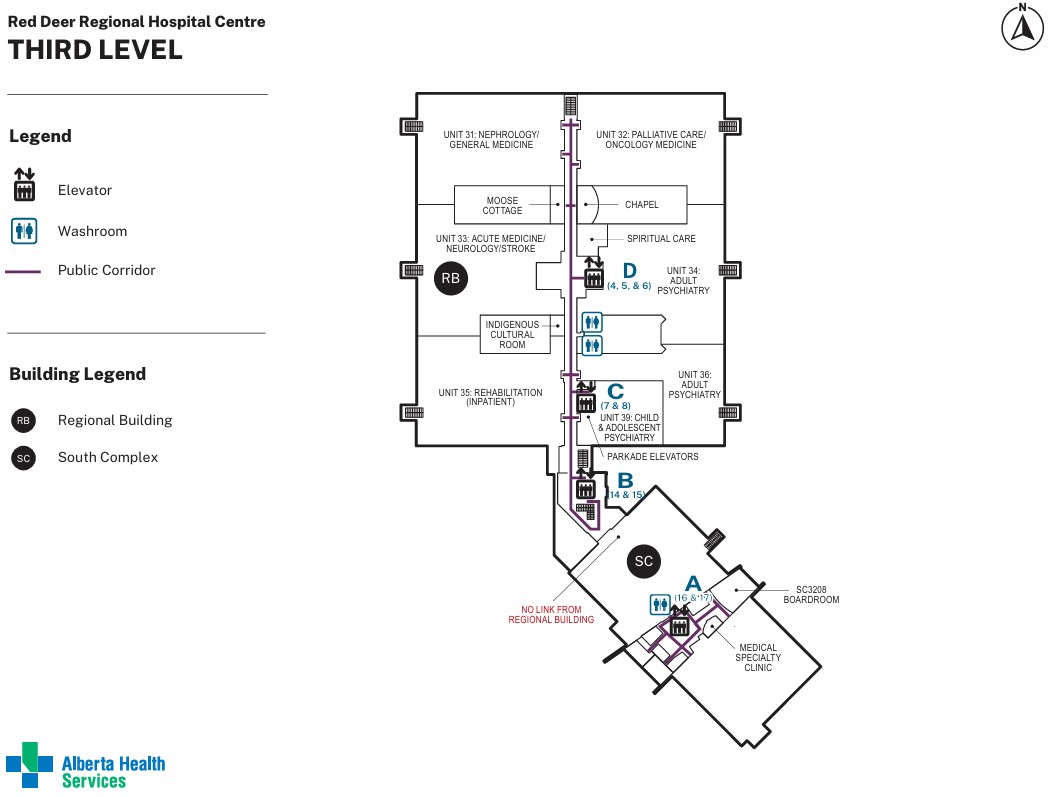 Third floor map